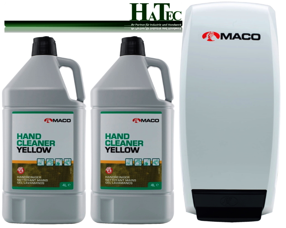 Maco Handwaschpaste Starterpack Yellow 2x 4-Ltr. + 1 Spender