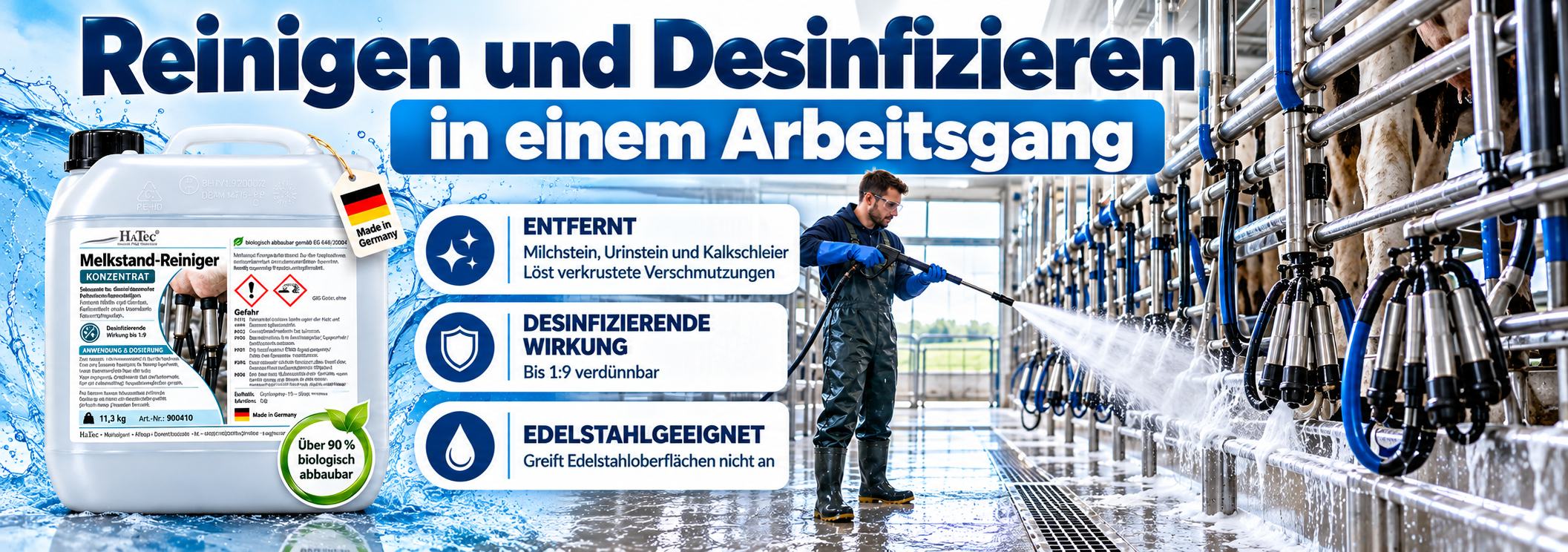 Melkstand Reiniger