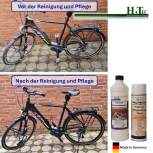 Fahrrad Reinignungs u. Pflege-Set, Fahrrad Schaumshampoo "Maximum Performance" 1-Liter, Pflegeschaum Spray 500ml