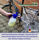 Fahrrad Reinignungs u. Pflege-Set, Fahrrad Schaumshampoo "Maximum Performance" 1-Liter, Pflegeschaum Spray 500ml