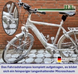 Fahrrad Reinignungs u. Pflege-Set, Fahrrad Schaumshampoo "Maximum Performance" 1-Liter, Pflegeschaum Spray 500ml